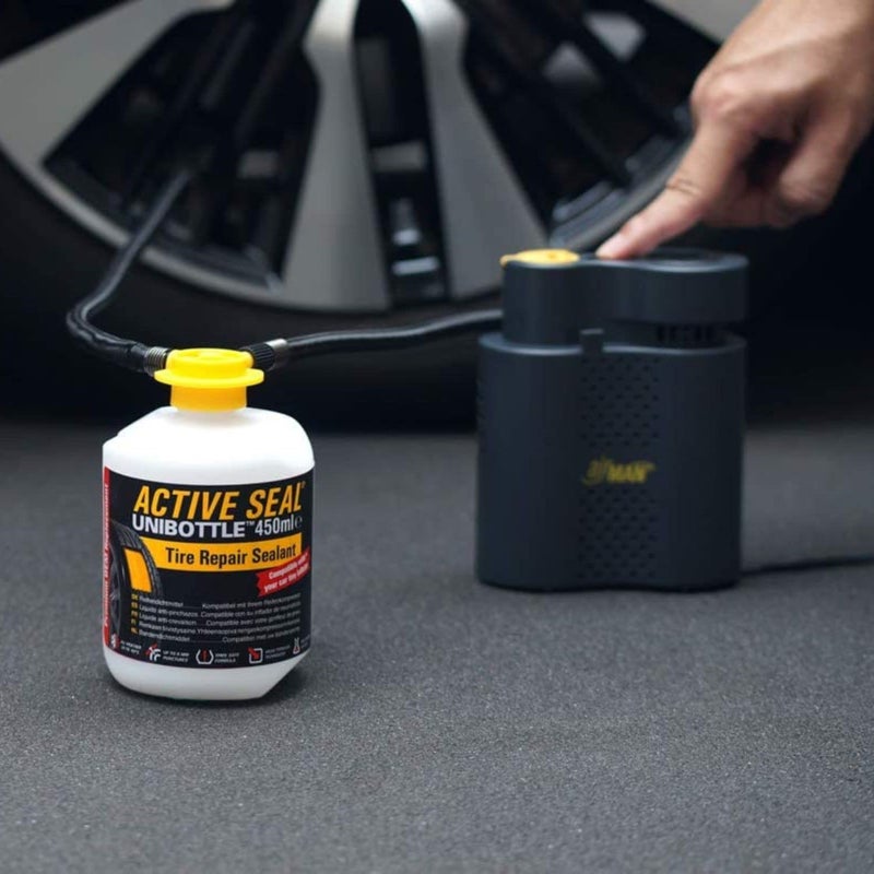 AIRMAN Tire Repair Sealant 450ml UNIBOTTLE - Tire Repair Sealant Can Be Used with Any Compressor - Image 3